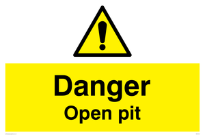 Danger Open Pit