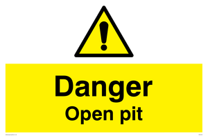 Danger Open Pit
