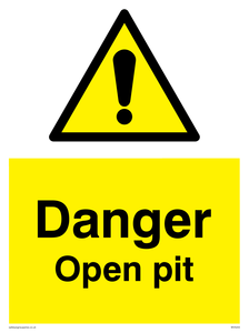 Danger Open Pit