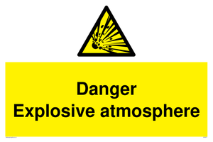 Danger Explosive atmosphere sign 