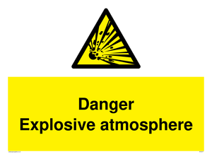 Danger Explosive atmosphere sign 