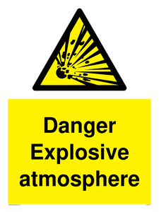 Danger Explosive atmosphere sign 