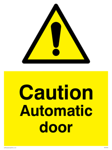 Caution Automatic door