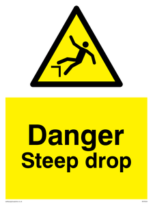 Danger Steep drop