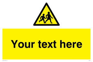 Custom Warning children Sign