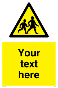 Custom Warning children Sign
