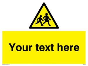 Custom Warning children Sign