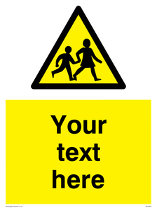 Custom Warning children Sign 