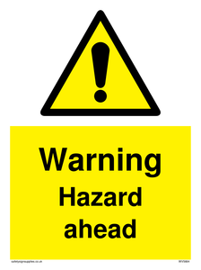 Warning Hazard ahead