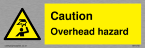 Caution Overhead hazard
