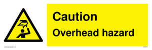 Caution Overhead hazard