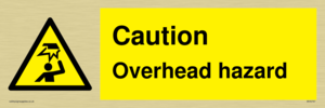 Caution Overhead hazard