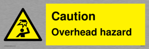 Caution Overhead hazard