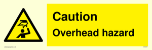 Caution Overhead hazard