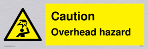 Caution Overhead hazard