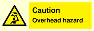 Caution Overhead hazard