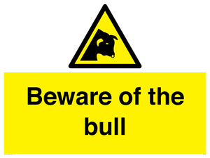 Beware of the bull
