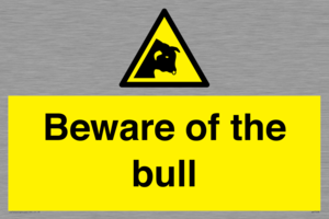 Beware of the bull