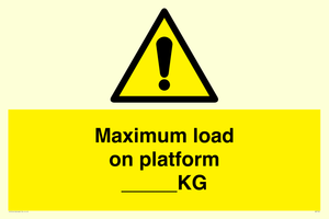 Maximum load on platform ___KG