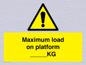 Maximum load on platform ___KG