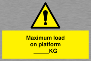 Maximum load on platform ___KG