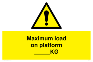 Maximum load on platform ___KG