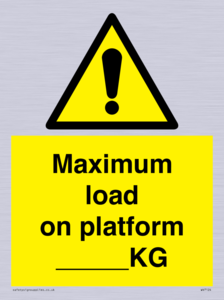 Maximum load on platform ___KG