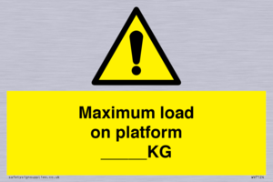 Maximum load on platform ___KG