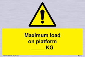 Maximum load on platform ___KG