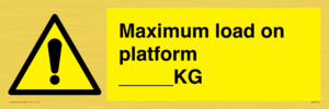 Maximum load on platform ___KG