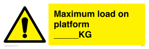 Maximum load on platform ___KG