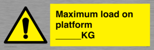 Maximum load on platform ___KG