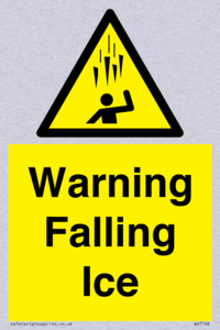 Warning Falling Ice