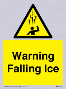 Warning Falling Ice