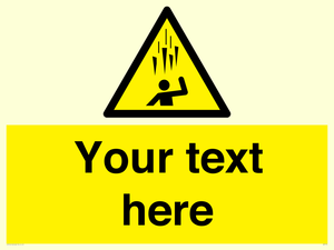 Custom Falling Ice sign