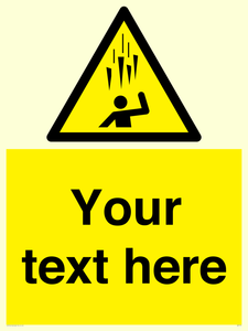 Custom Falling Ice sign