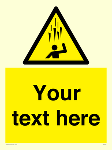 Custom Falling Ice sign