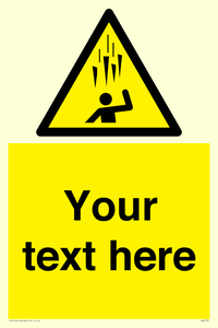 Custom Falling Ice sign