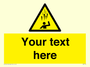 Custom Falling Ice sign