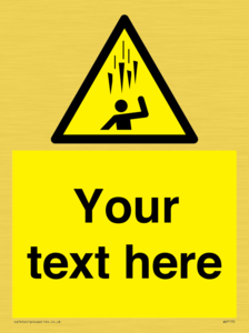 Custom Falling Ice sign