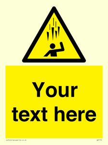 Custom Falling Ice sign