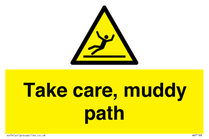 Take care, muddy path