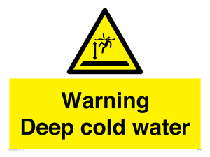Warning Deep cold water