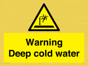 Warning Deep cold water 
