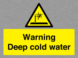 Warning Deep cold water 