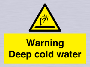 Warning Deep cold water 