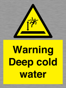 Warning Deep cold water 