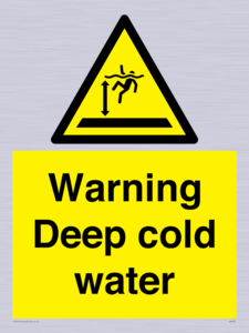 Warning Deep cold water 