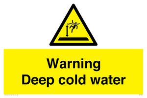 Warning Deep cold water 