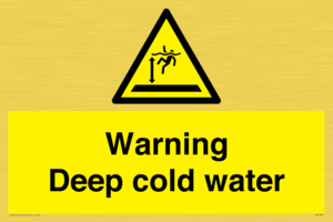 Warning Deep cold water 